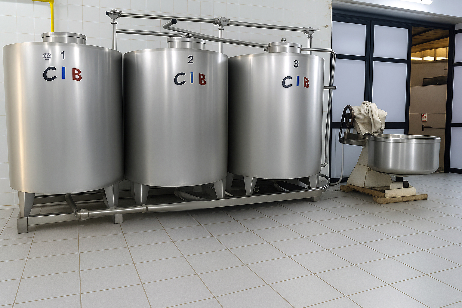 معدات تصنيع الألبان في مصنع وادينا